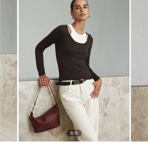 Commense Black Knit Top